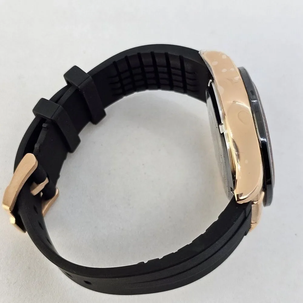 Pagani Design‎ Watch Men's 40MM Gold Dial Black Plastic Red Orange Canvas Bands - Picture 13 of 16